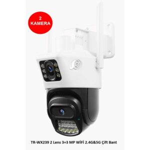 DIŞ MEKAN WİFİLİ KAMERA 2LENSLİ 2X3MP
