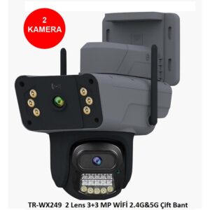 DIŞ MEKAN WİFİLİ KAMERA 2LENSLİ 2X3MP